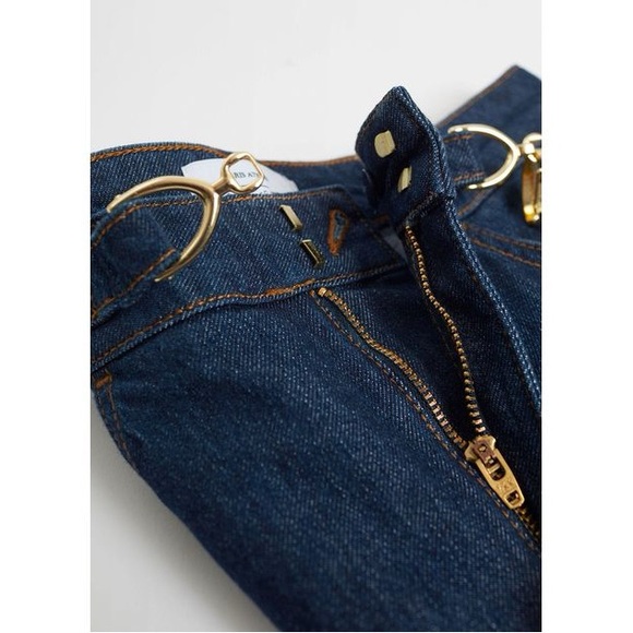& Other Stories Straight Gold-Buckle Jeans - Picture 7 of 16
